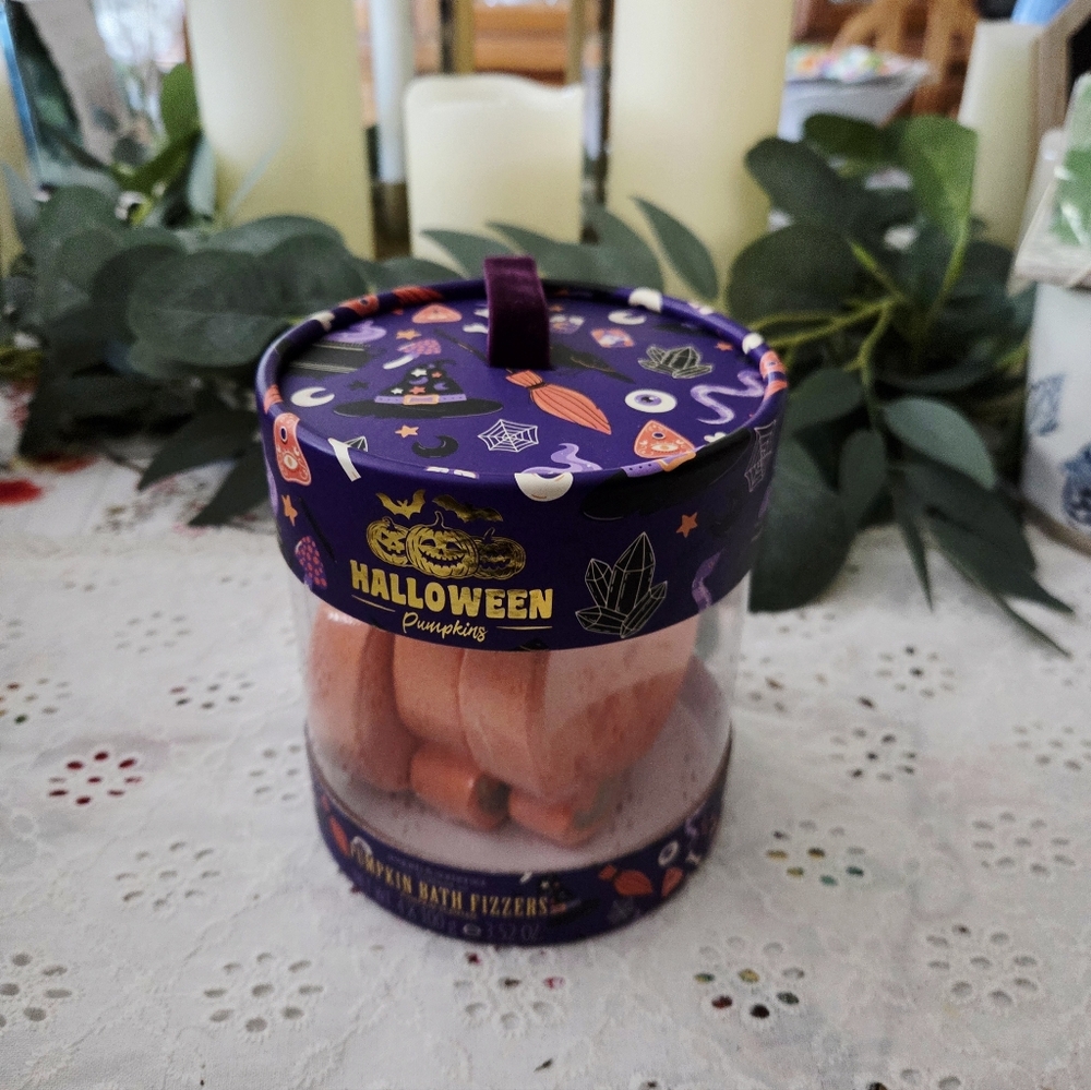 Halloween Pumpkin Bath Fizzers - Orange
